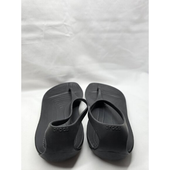Crocs Serena Sexi Women's Size 5 Black Thong Slingback Flip Flop Sandal Rare - Picture 6 of 6